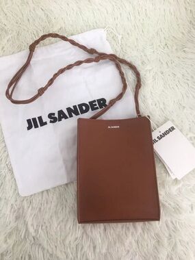 Jil Sander Tangle Small Shoulder Bag Brown
